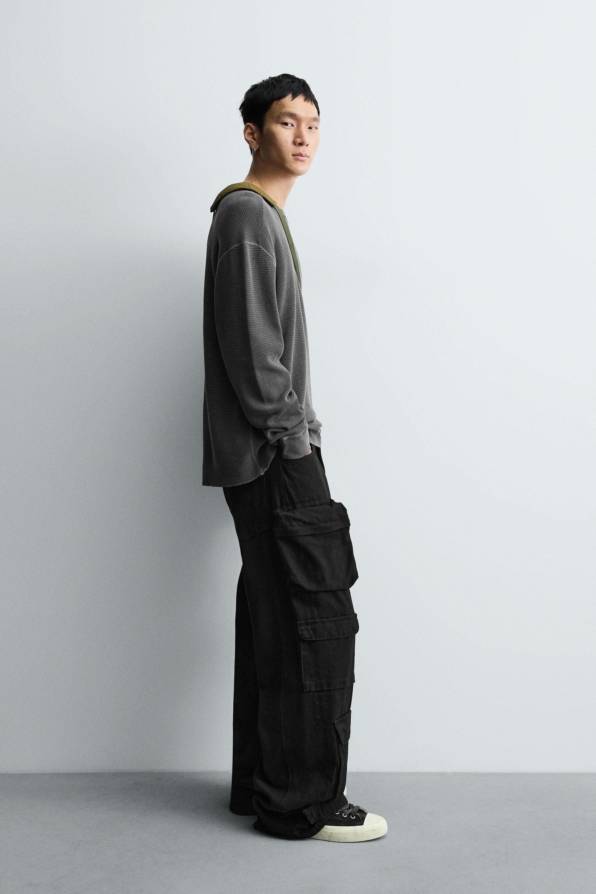 WASHED WAFFLE KNIT T-SHIRT